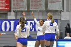 Volleyball vs MHC  Wheaton Women's Volleyball vs Mount Holyoke College. - Photo by Keith Nordstrom : Wheaton, Volleyball